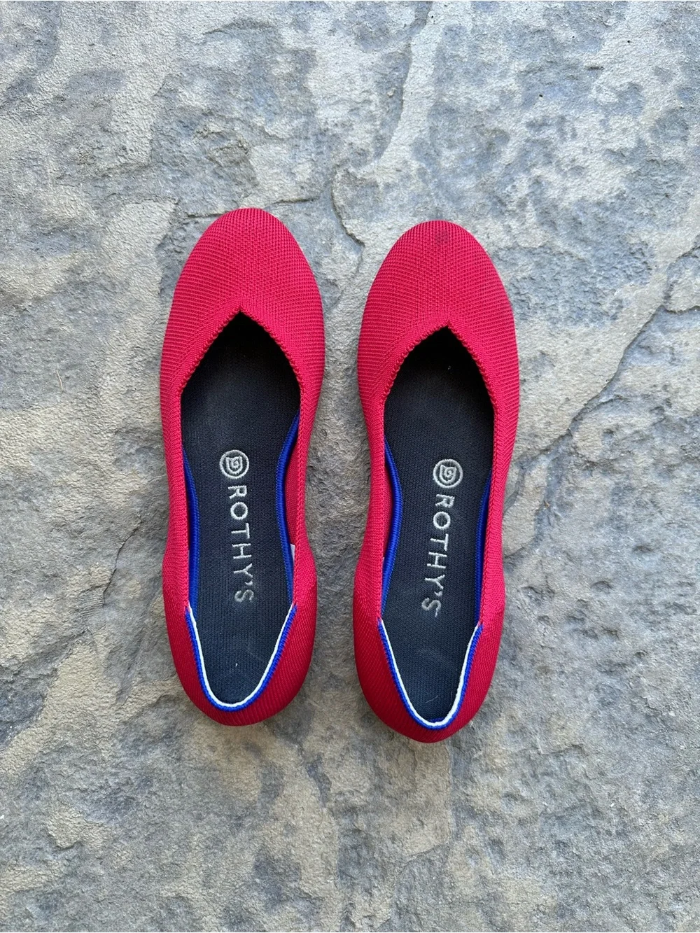 Rothy’s Daily Flats Women’s Size 8.5 Cherry Red Shoes